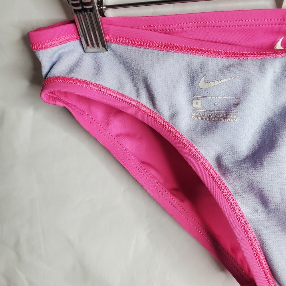NIKE Pink Mesh Solid Edge Women's Tankini - Picture 16 of 16
